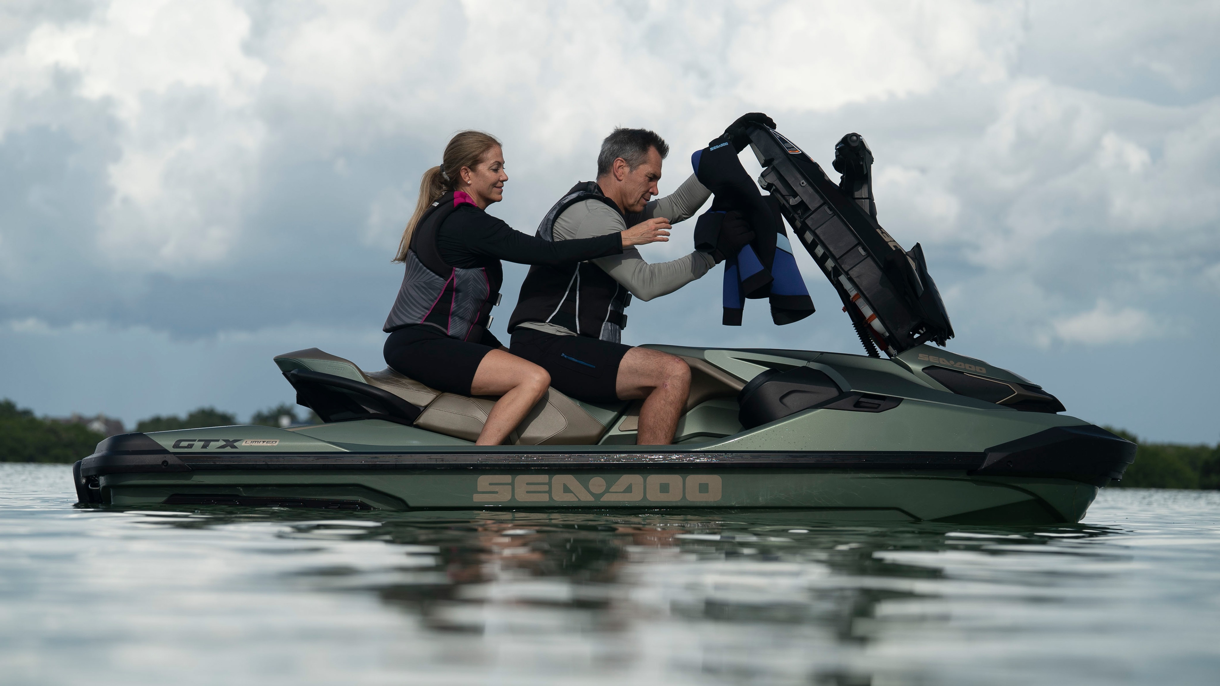 Couple on a Sea-Doo GTX Limited