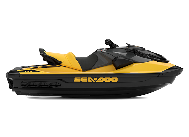 Sea-Doo GTR 230 with sound system MY22 - Millenium Yellow - Side view