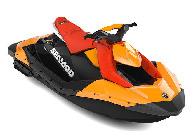 Sea-Doo SPARK 2up without sound system MY22 - Orange Crush / Lava Red