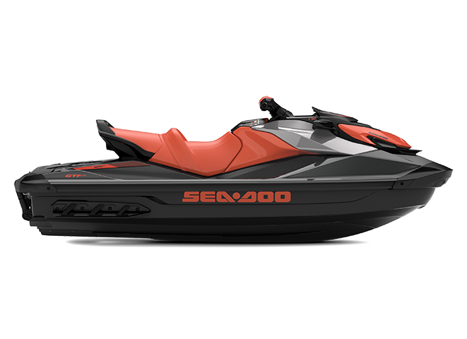 Sea-Doo GTI SE 170 without sound system MY22 - Coral Blast / Eclipse Black - Side view