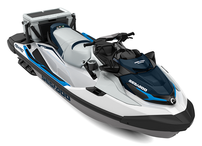 Sea-Doo Fish Pro Sport 170 without sound system MY22 - White / Gulfstream Blue