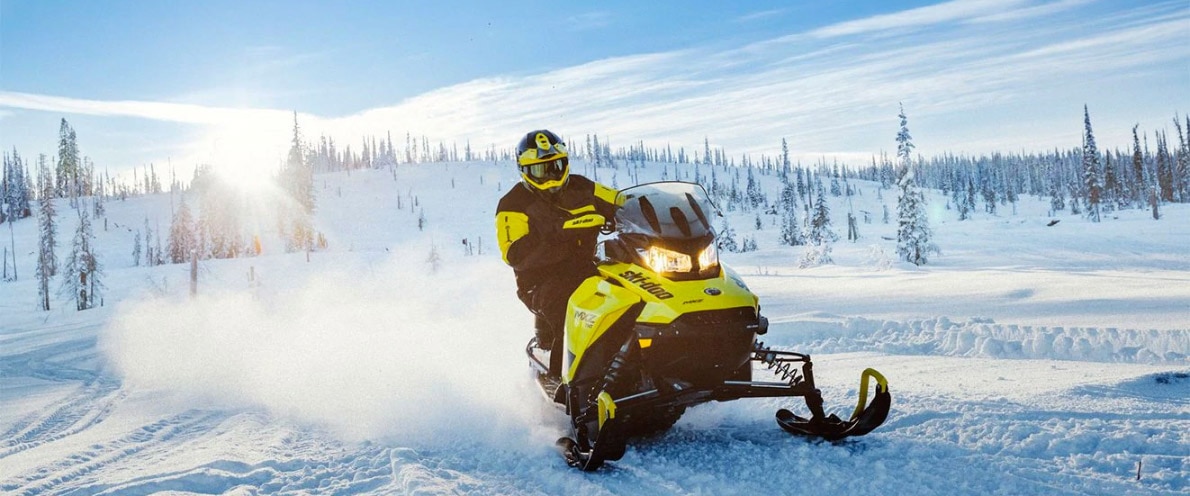 Man driving his Ski-Doo MXZ