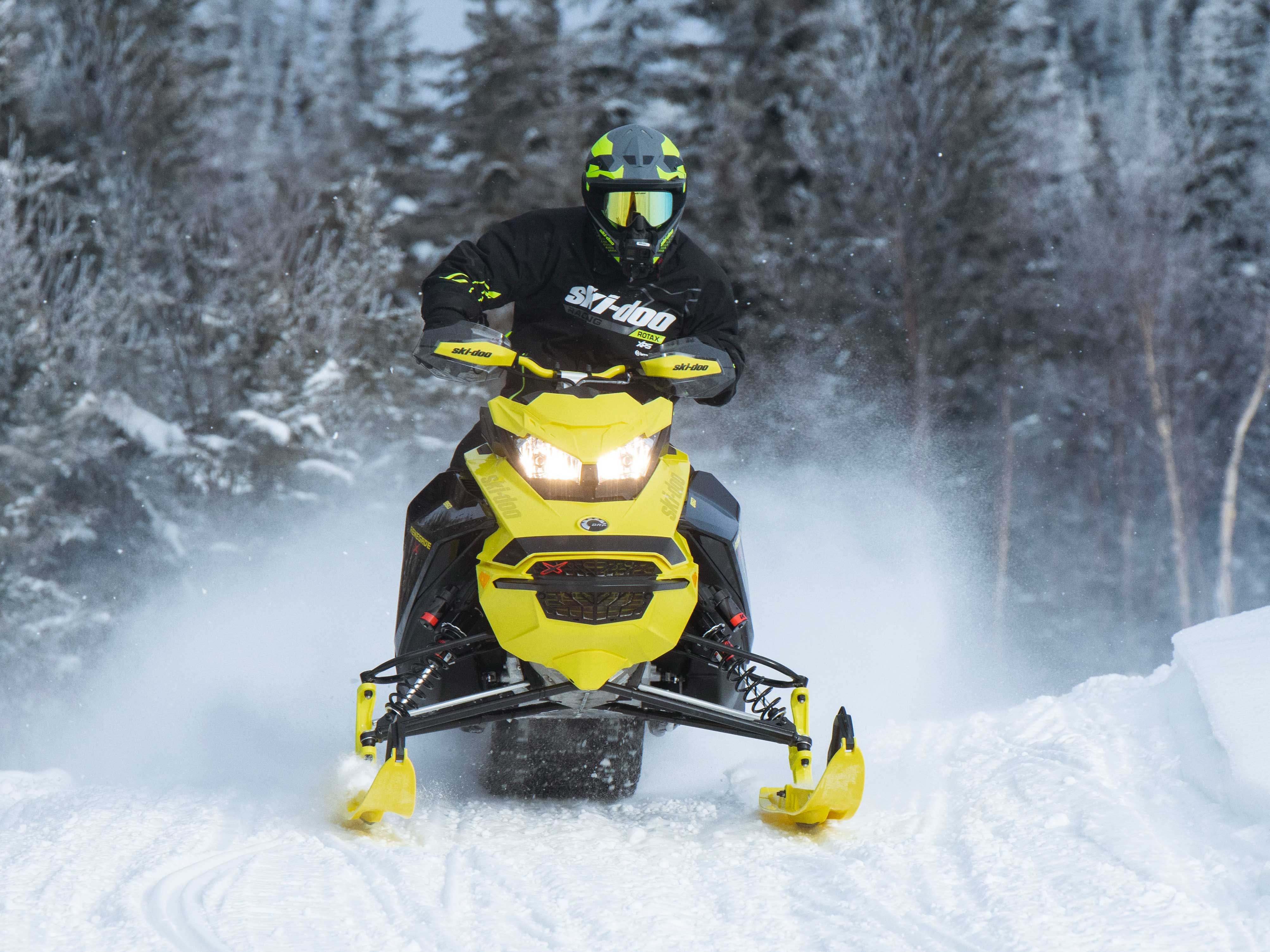 2022 Ski-Doo Renegade on a snowmobile trail