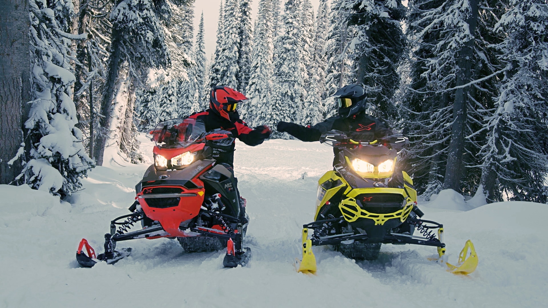 Ski-doo ile dağlarda