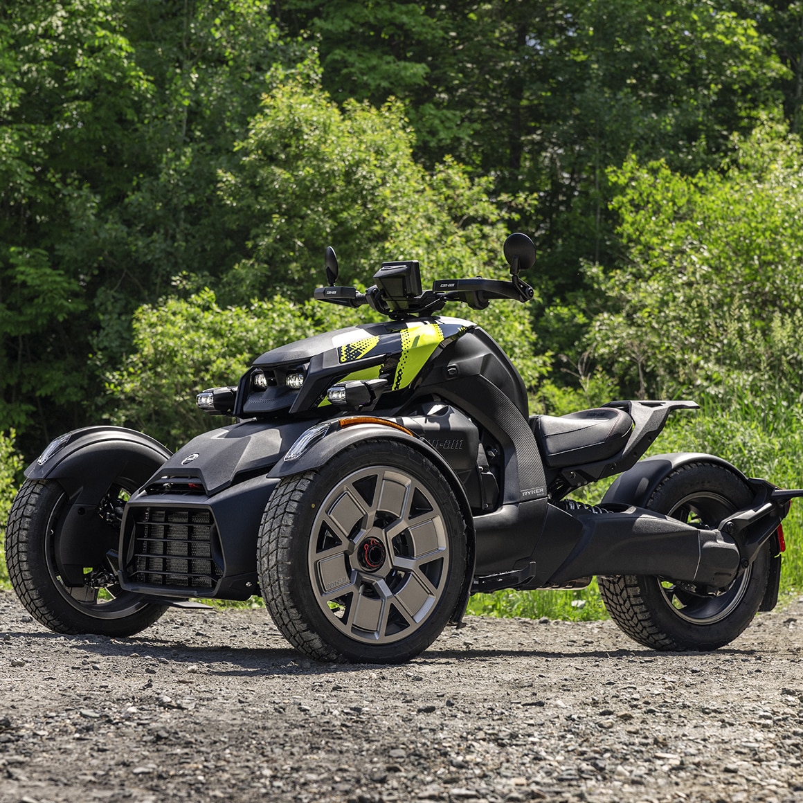 The newly redesigned 2027 Can-Am Ryker on a gravel road
