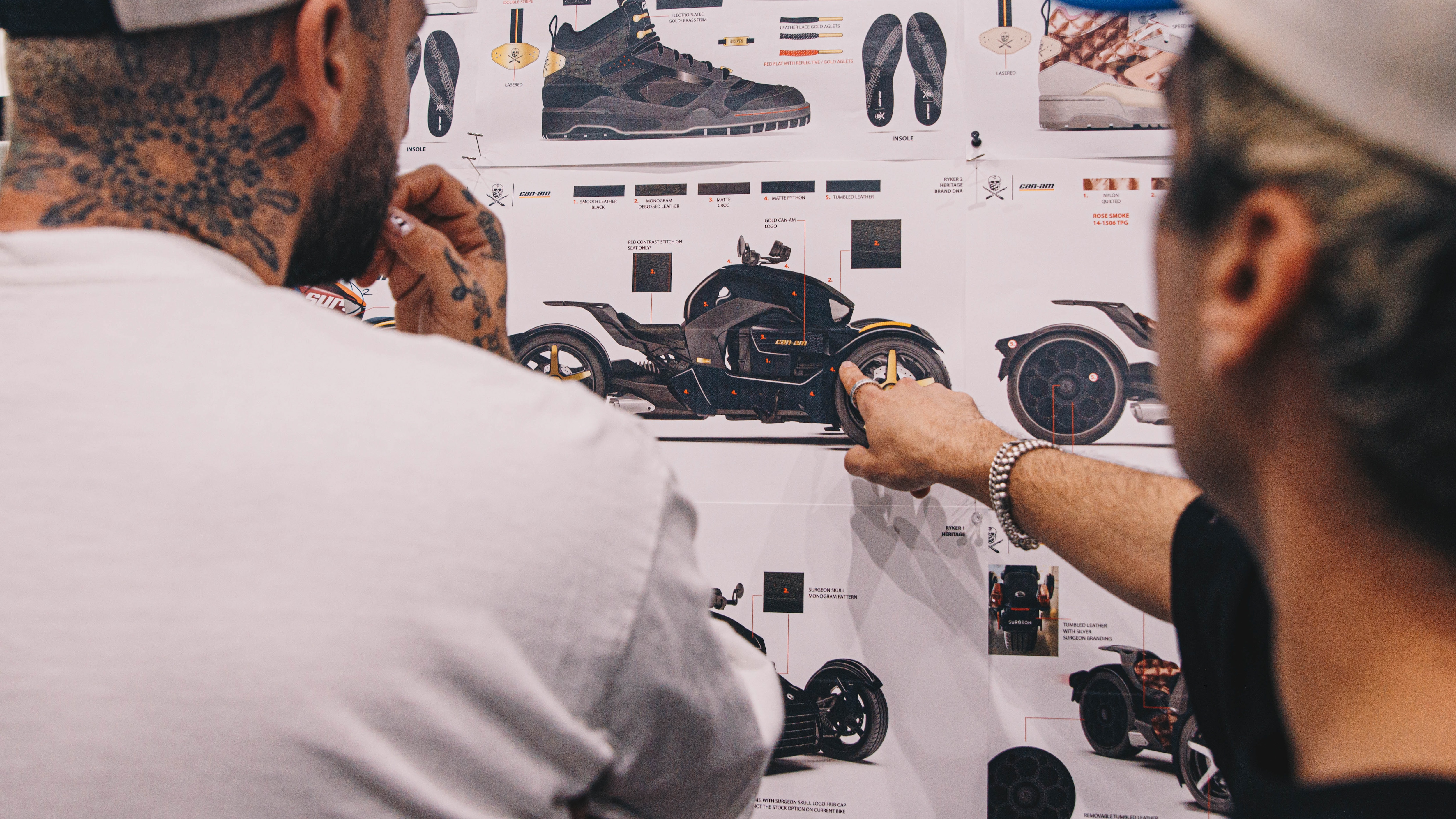 The Shoe Surgeon looking at the Ryker's template