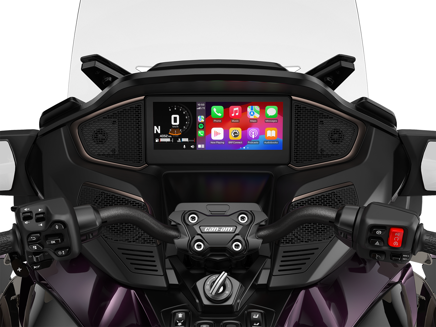 10,25" touchskærm, tilgængelig på alle 2025 Can-Am Spyder