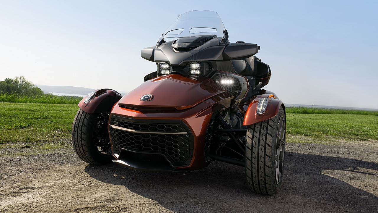 2026 Can-Am Spyder F3 Limited Special Series parked near a field