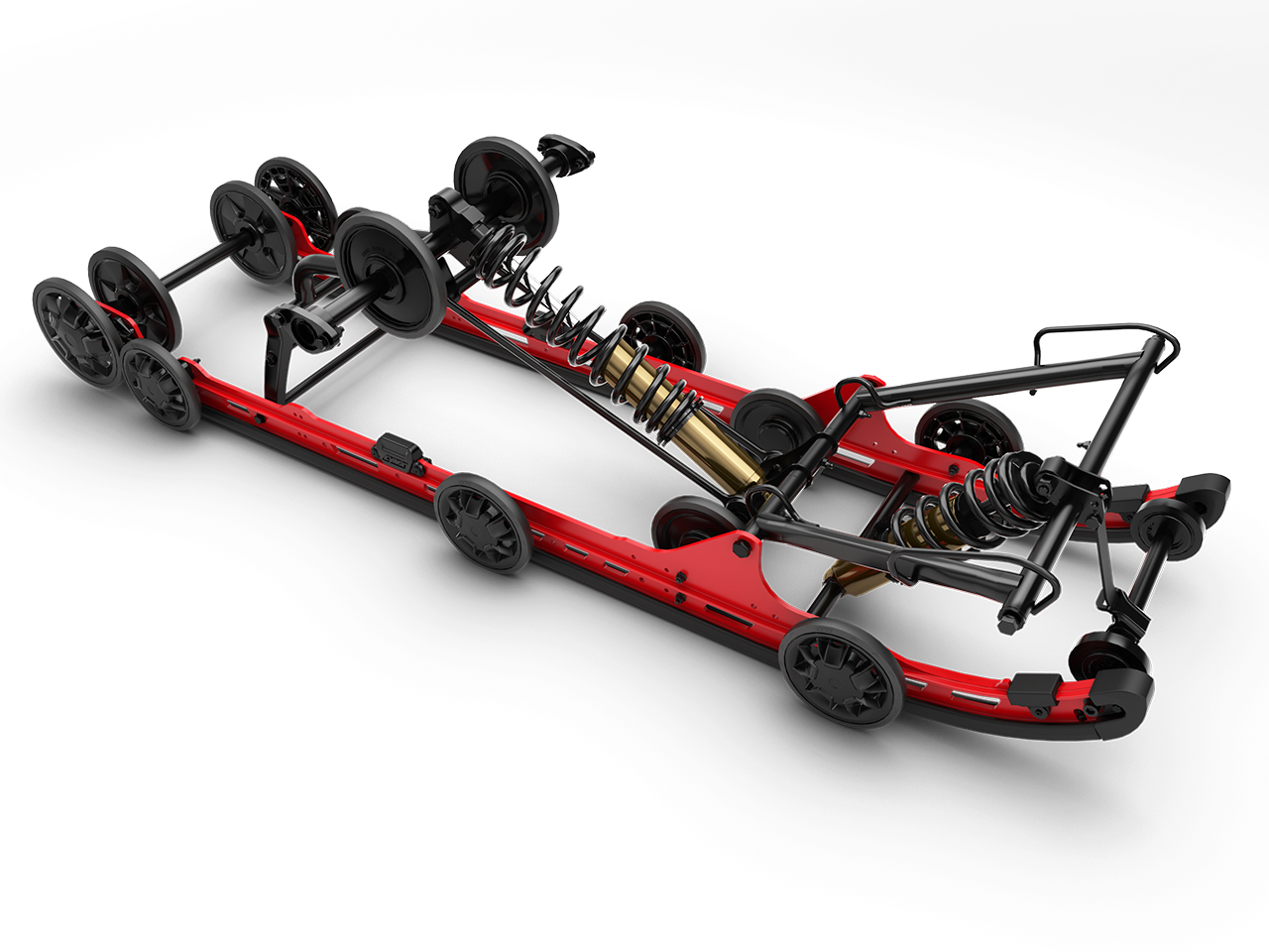 Lynx EasyRide+ snowmobile rear suspension