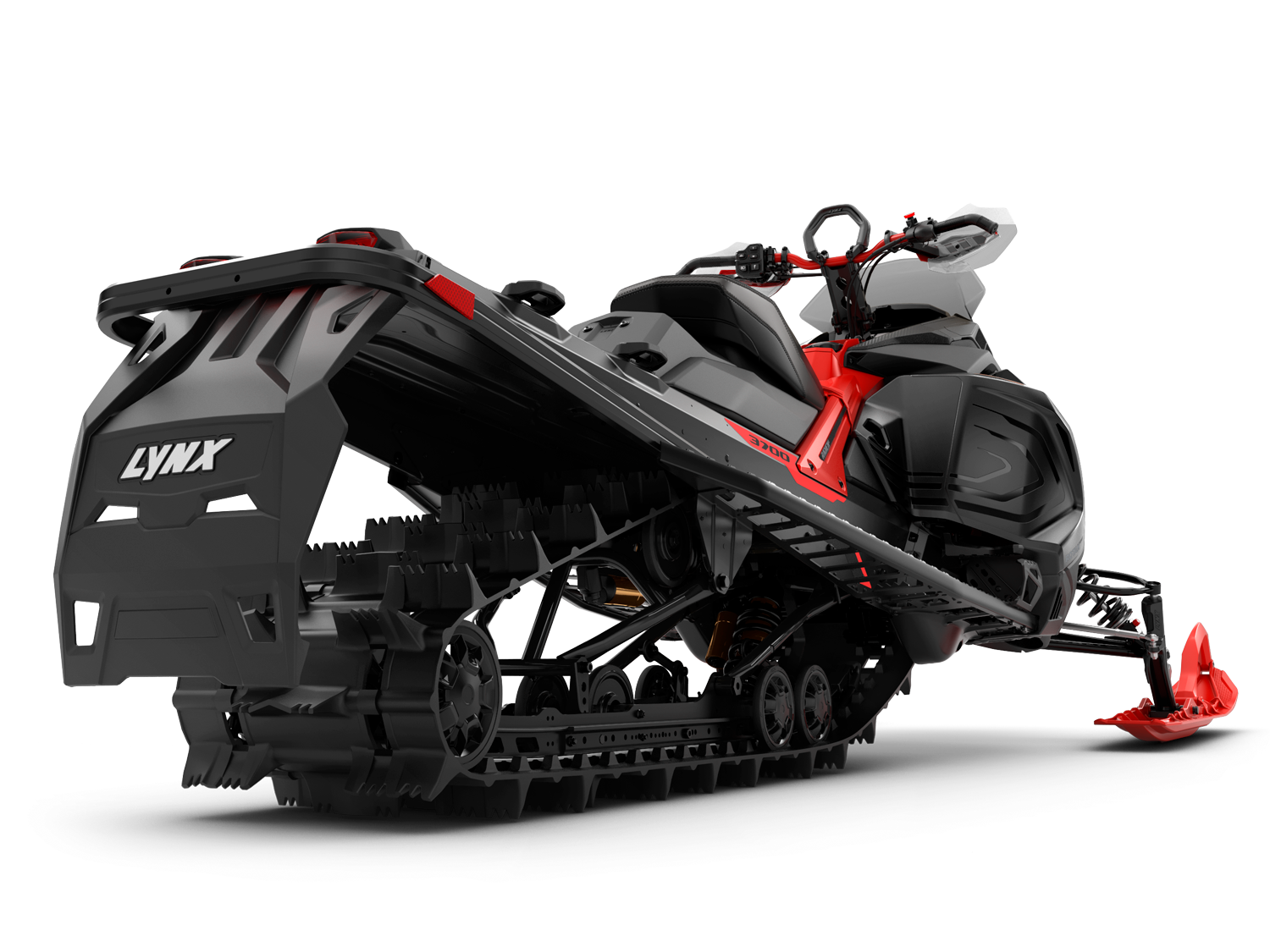 Lynx Xterrain RE snowmobile rear view