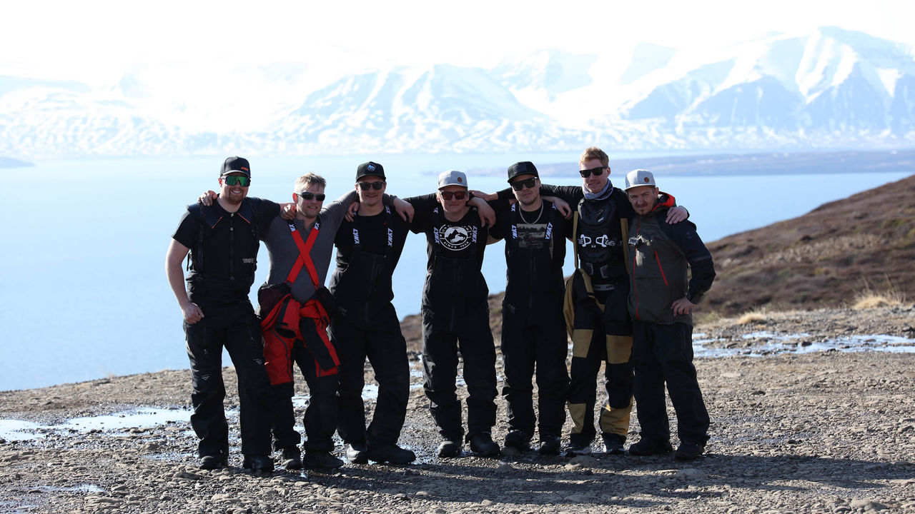 Lynx riders on top of a mountain