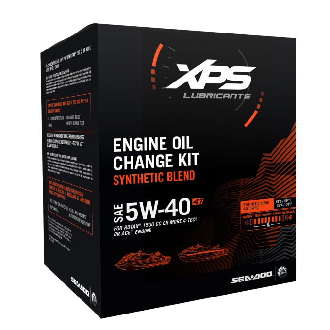 9779251 4T 5W-40 Synthetic Blend Oil Change Kit for engines of 1500 cc or more