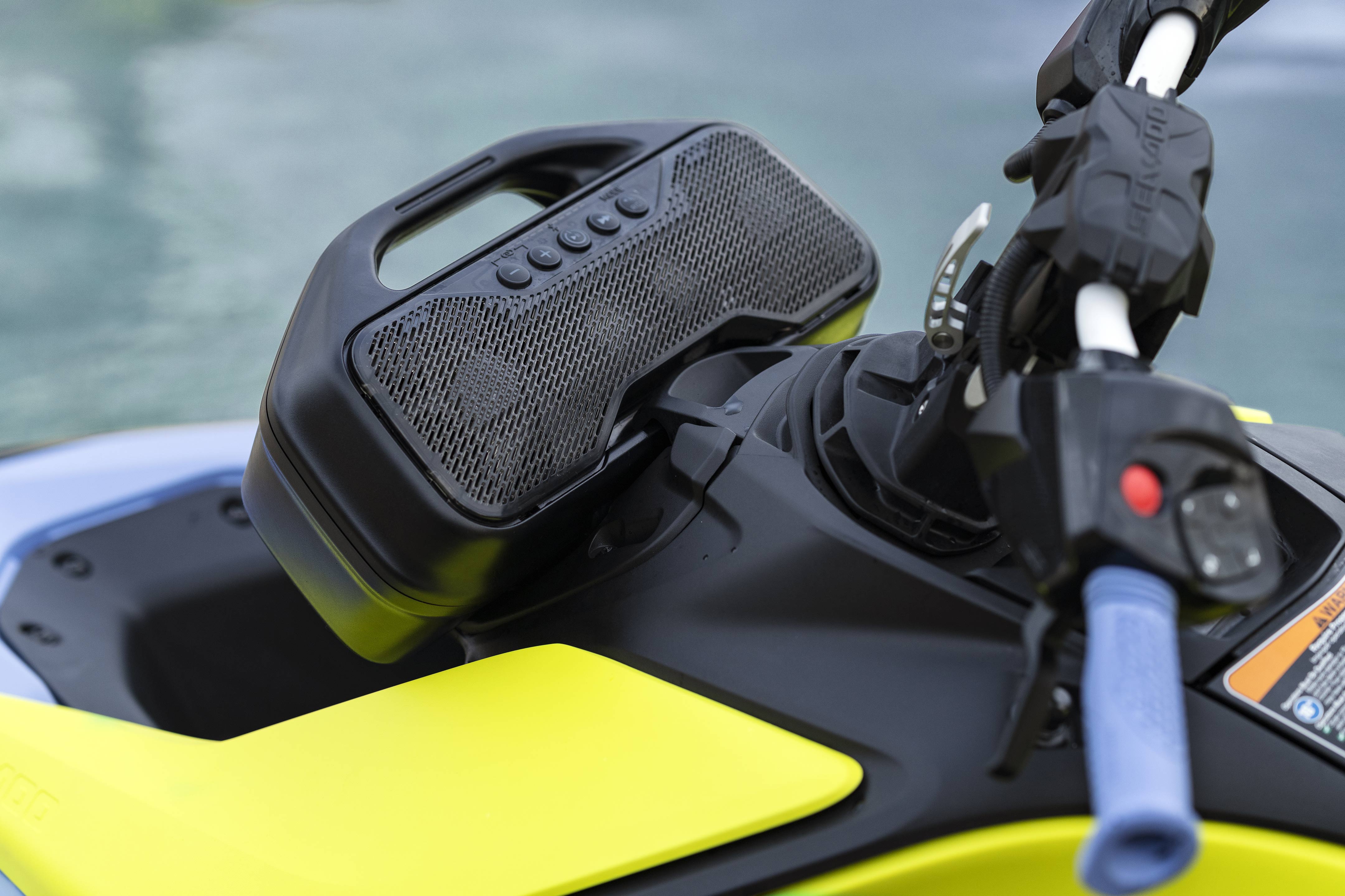 Handlebars and Audio system of a Sea-Doo Spark Trixx