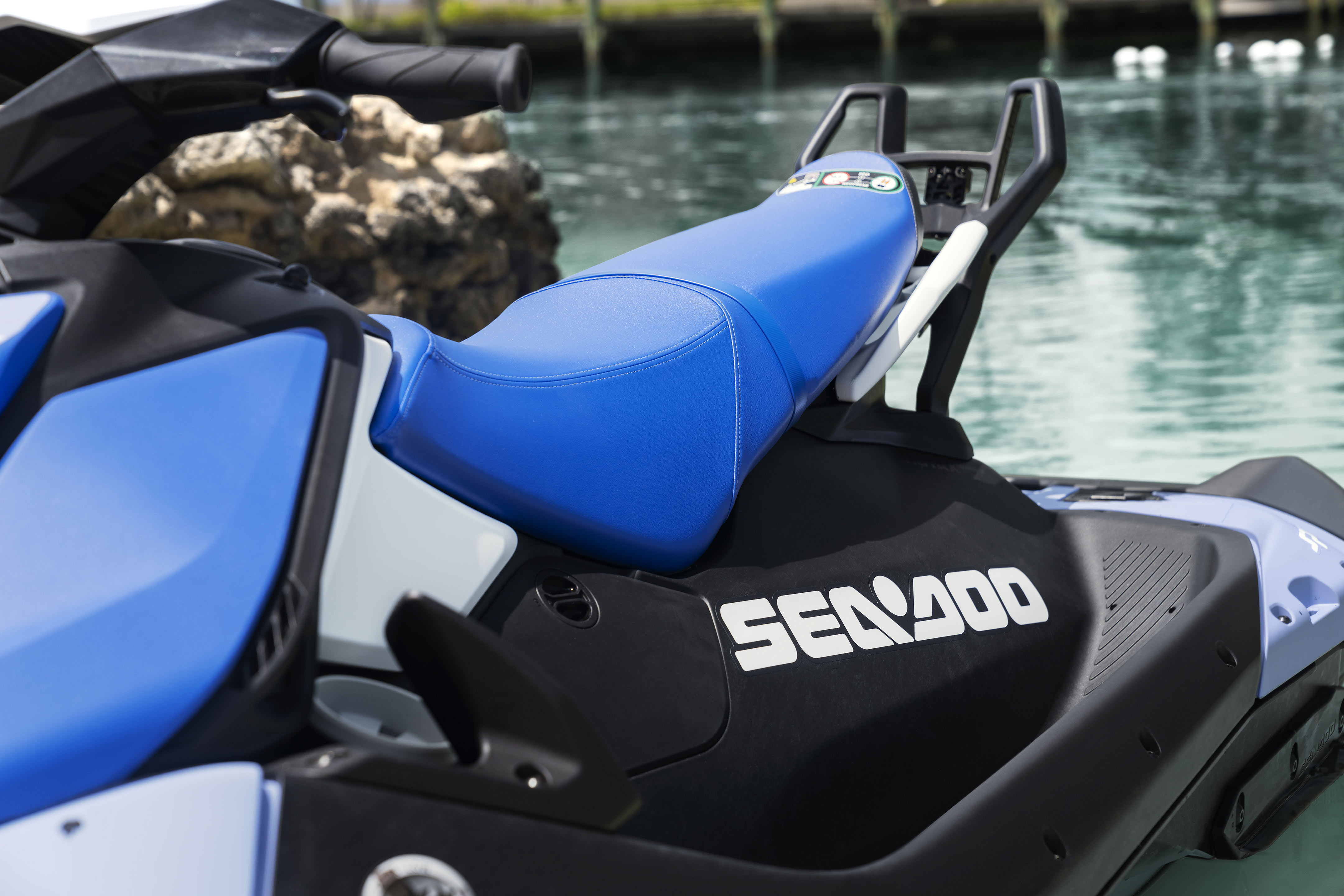 Seat of a 2024 Sea-Doo Spark 3UP personal watercraft