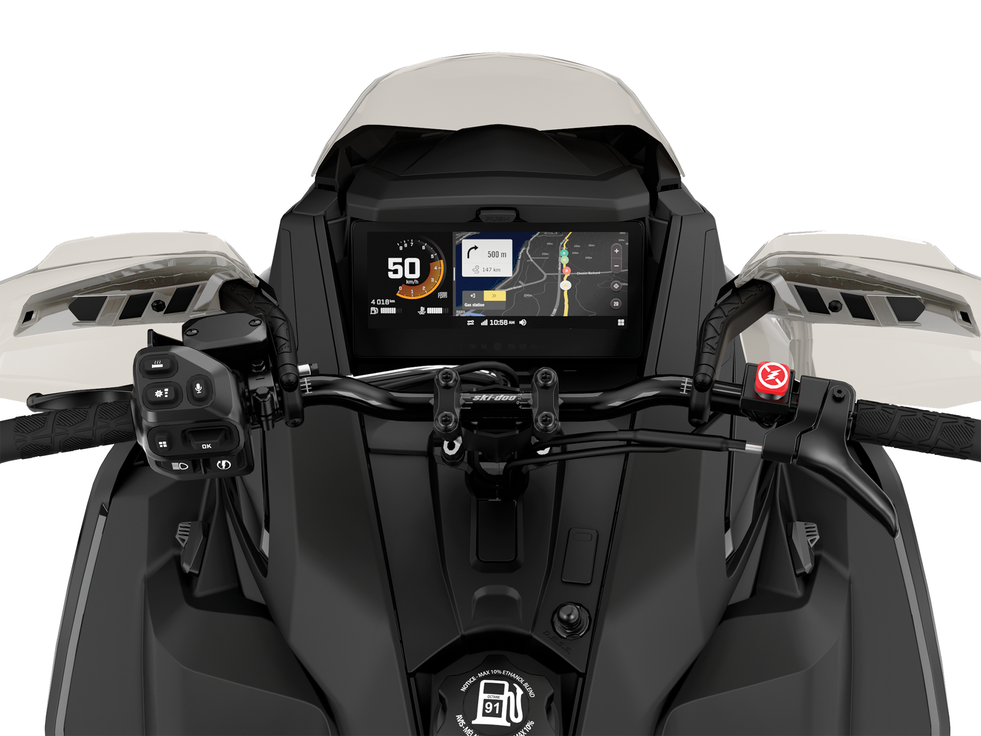 10.25" Touchscreen Display with BRP Connect, featuring Built-In GPS