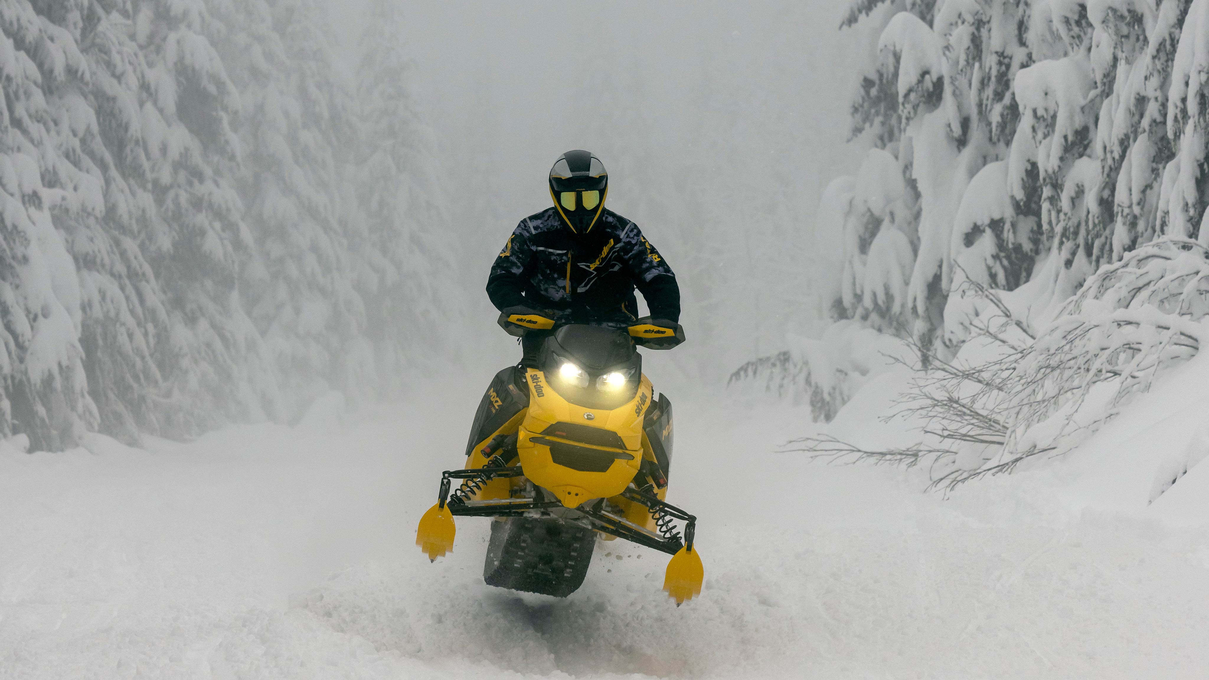 2025 Ski-Doo MXZ on a snowy trail