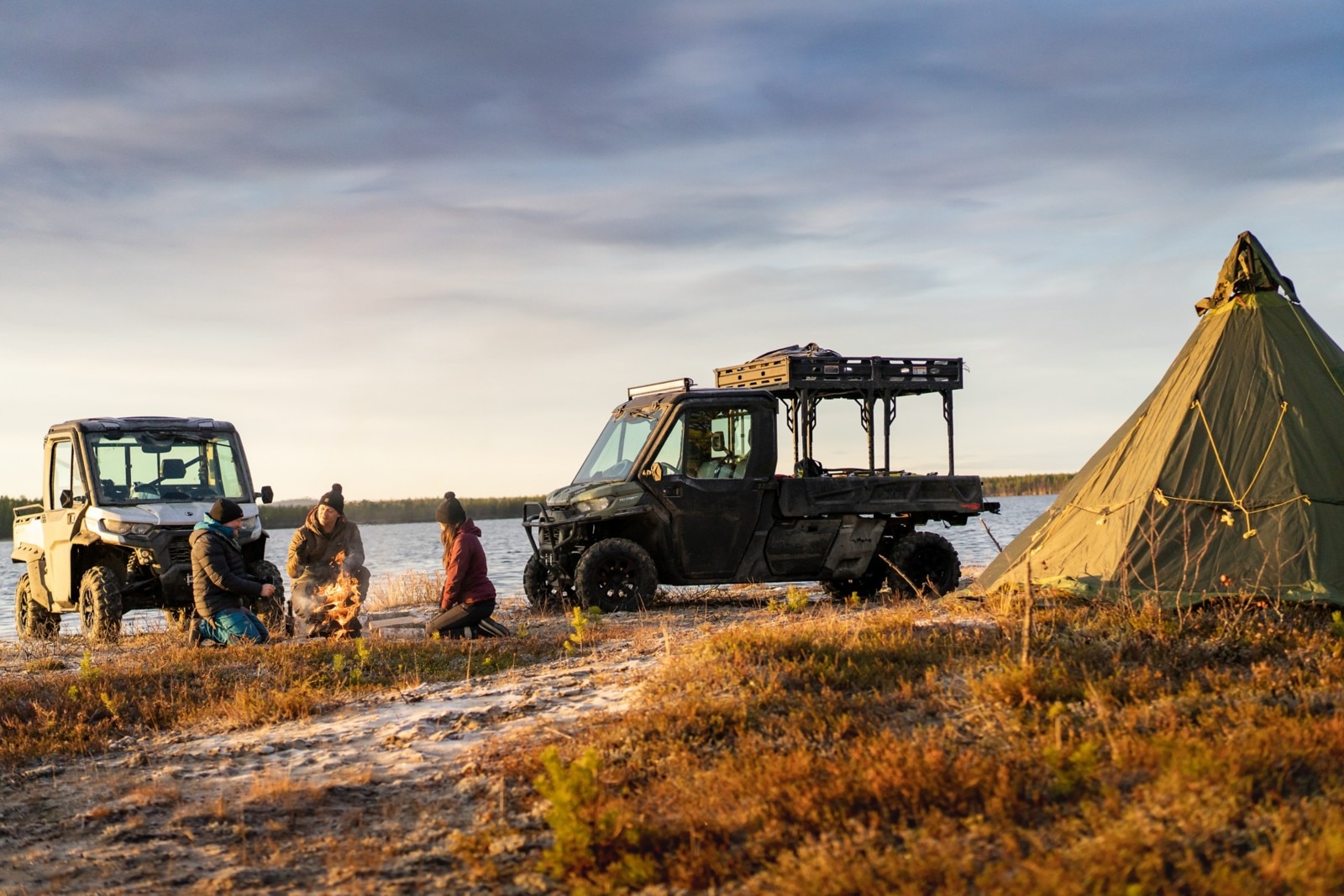 Camping on the beach