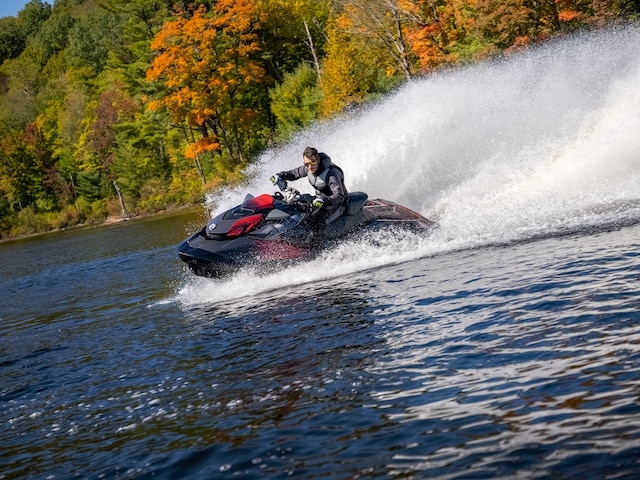 Man performing a turn with a Sea-Doo GTI