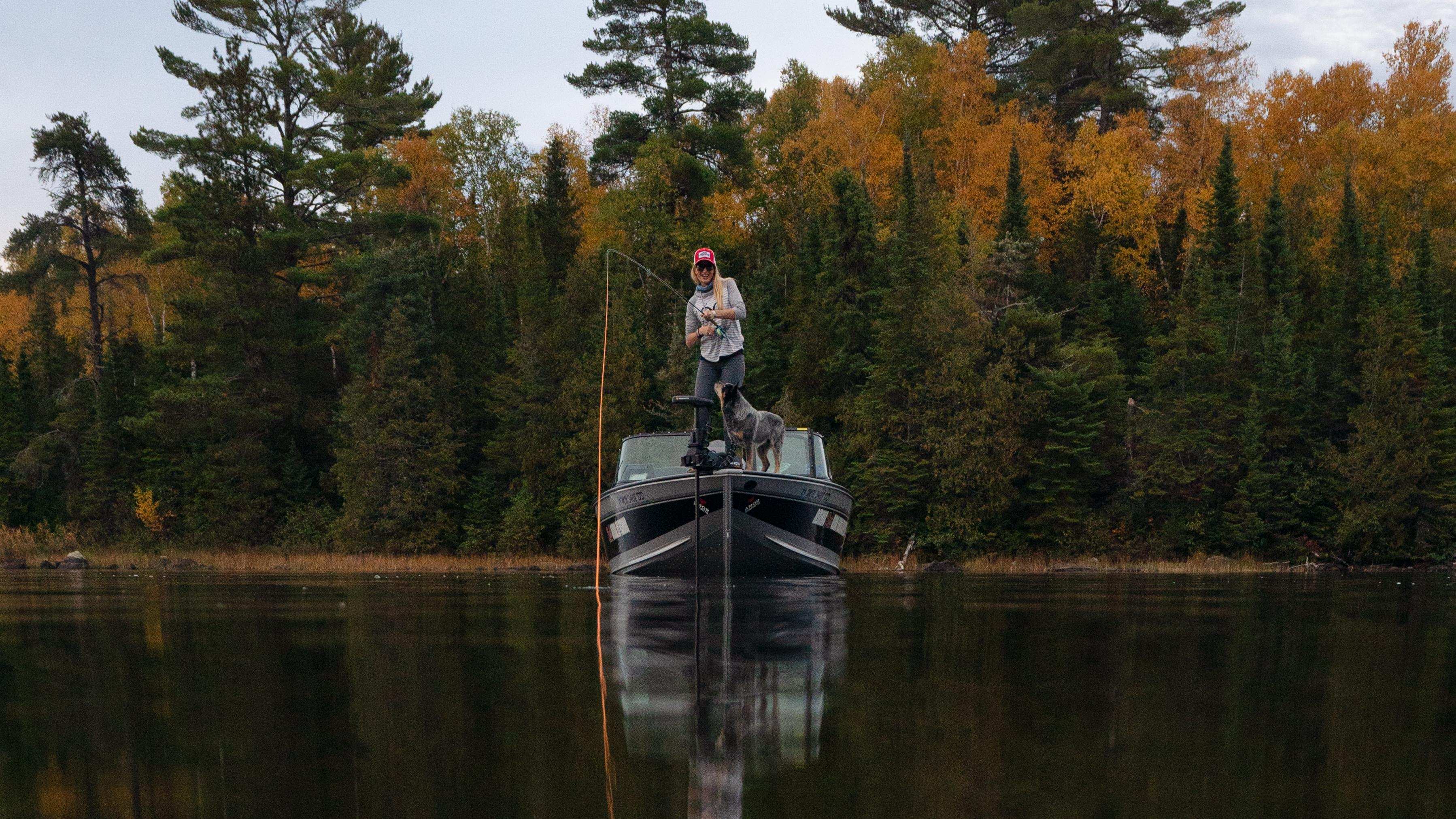 Rebekka Redd fishing