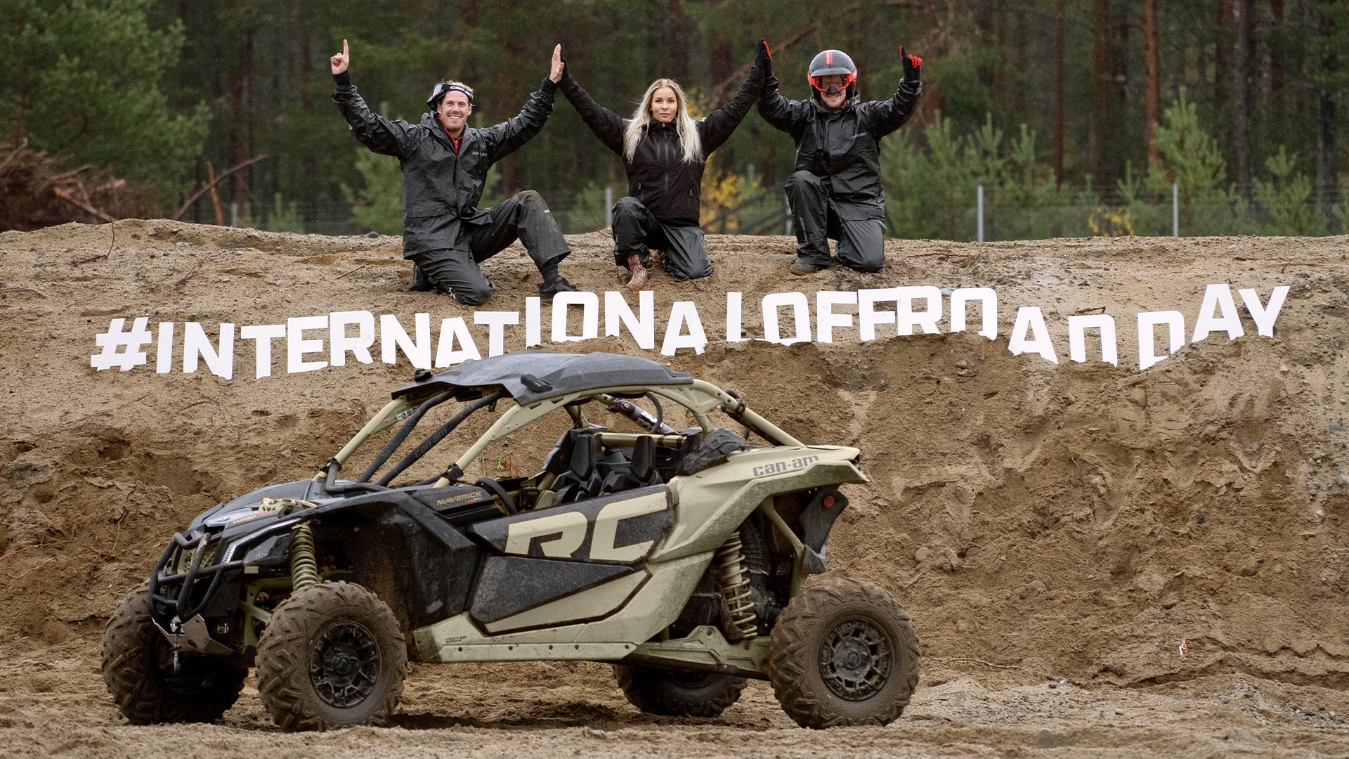 Rider posing for International Off Road Day.