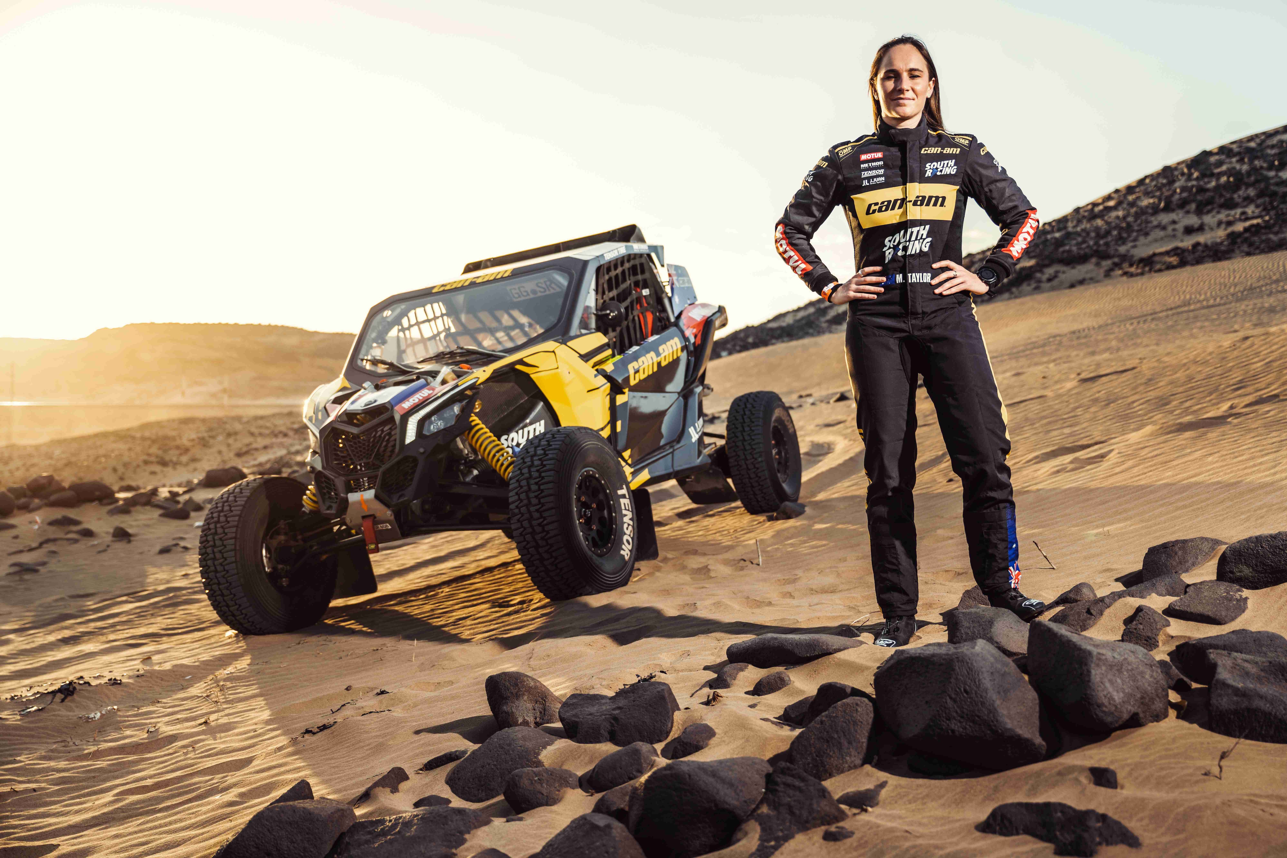 Molly Taylor and her Can-Am maverick