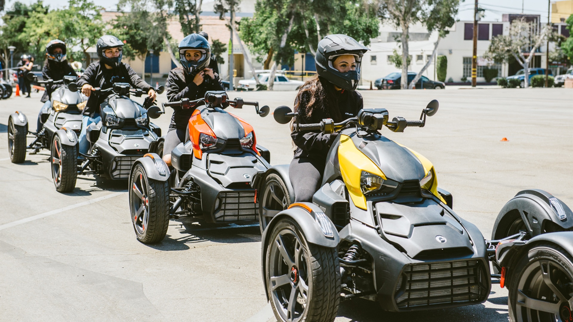 Woman riding a Can-Am Ryker