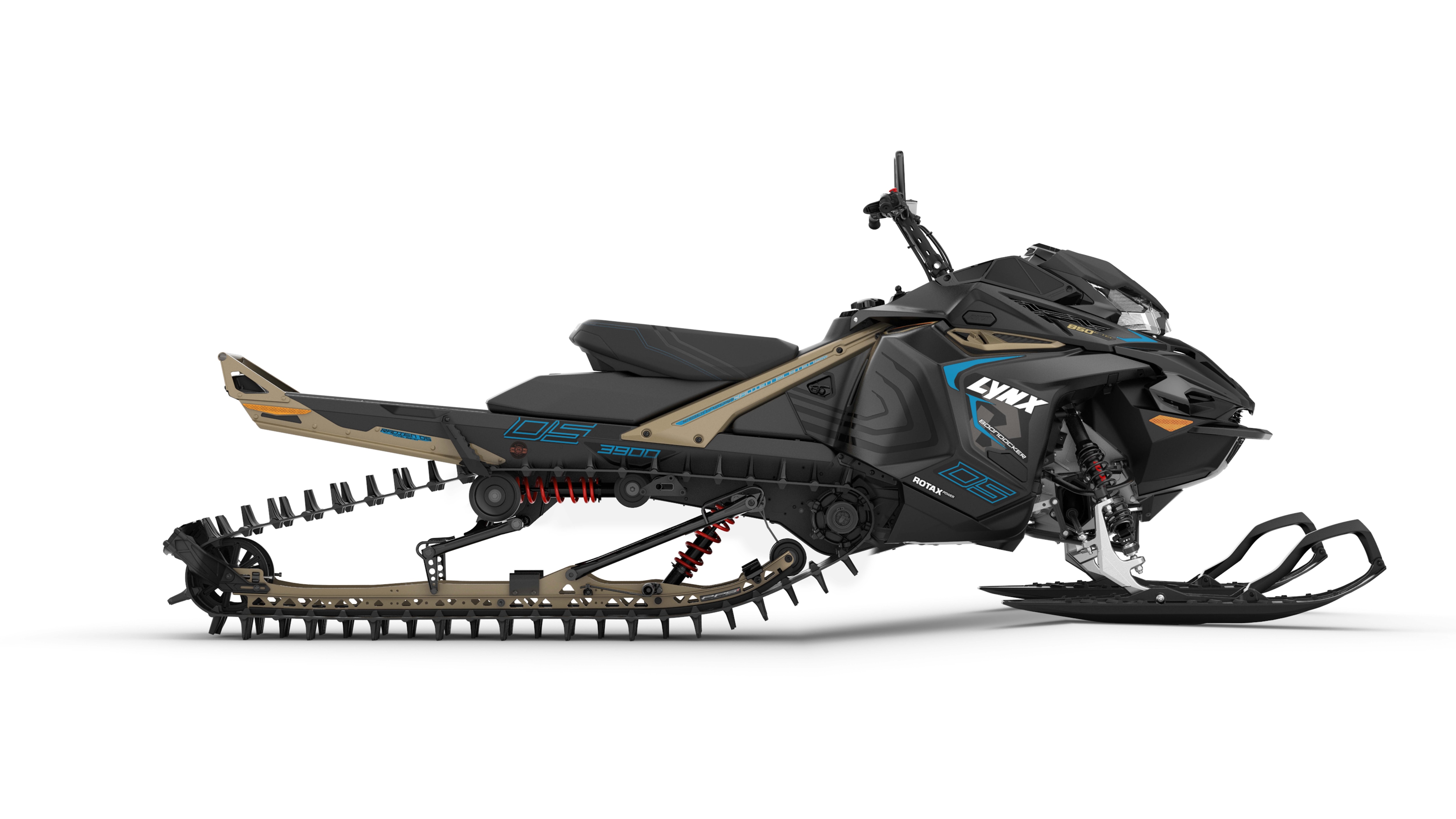 Lynx BoonDocker 850 DS snowmobile in studio