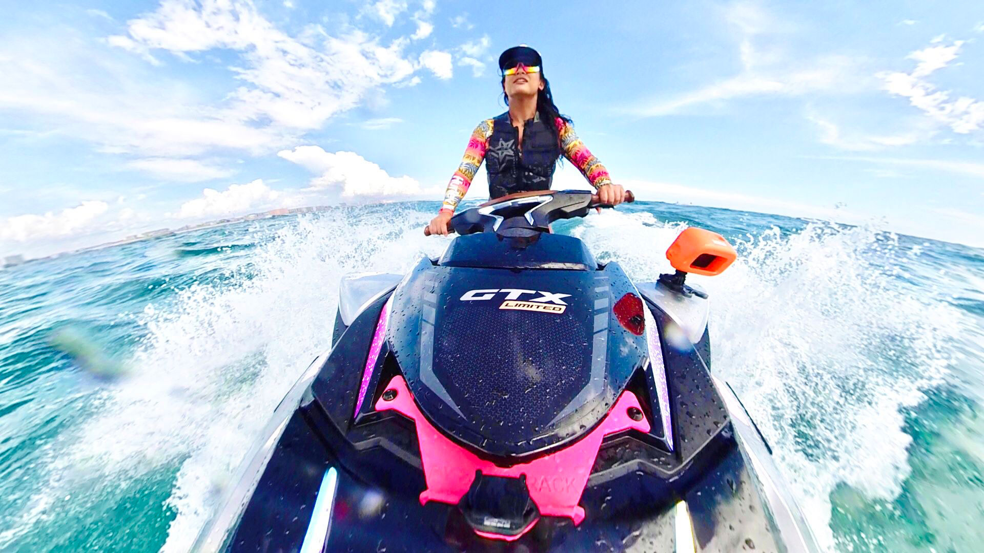 Alvean Azurin riding a Sea-Doo GTX Limited