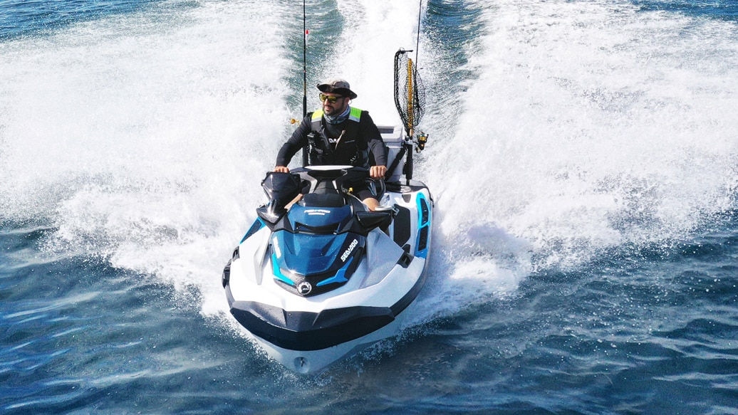 Man jumping a wave with his Sea-Doo Spark Trixx