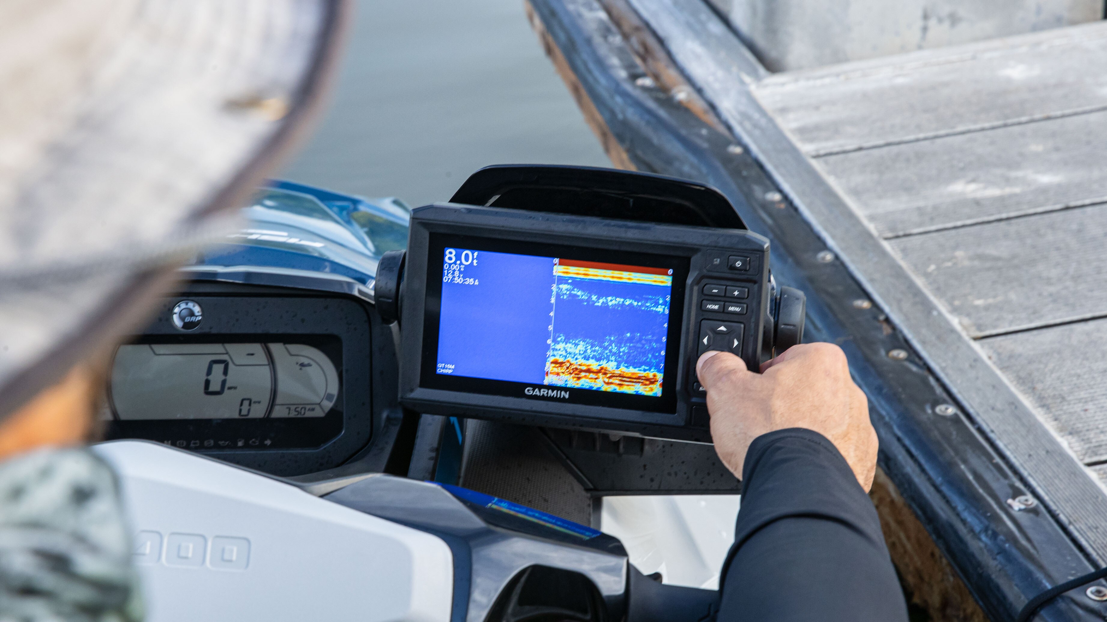 Garmin navigation and fish finder