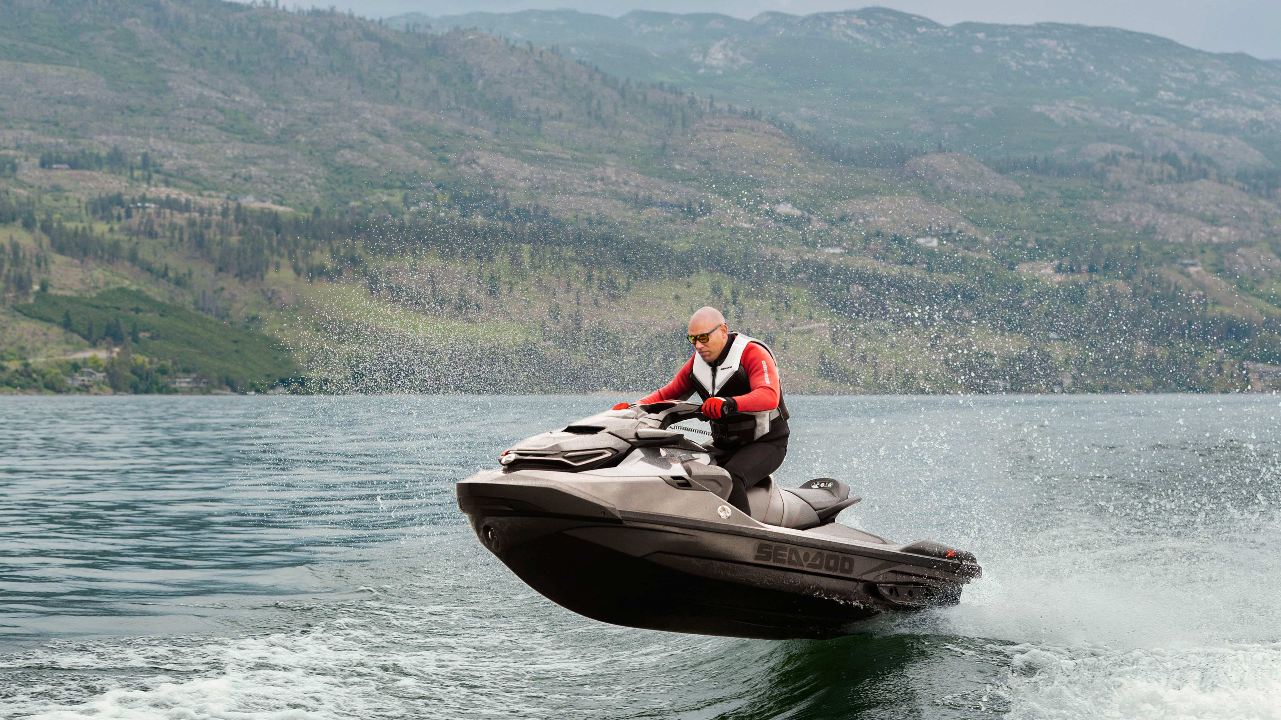 Man jumping a wave with the Sea-Doo RXT-X