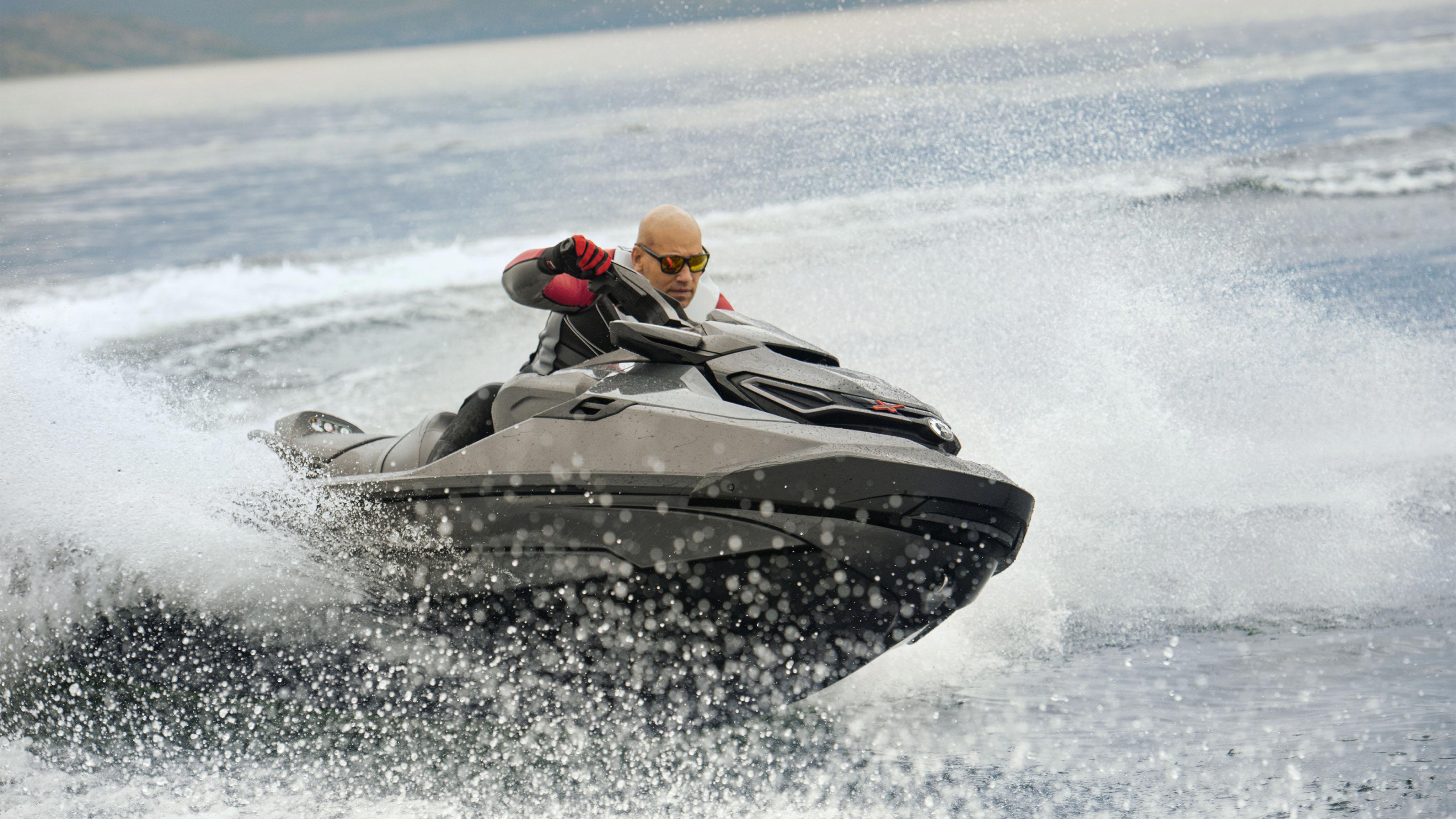 Man carving with the Sea-Doo RXT-X