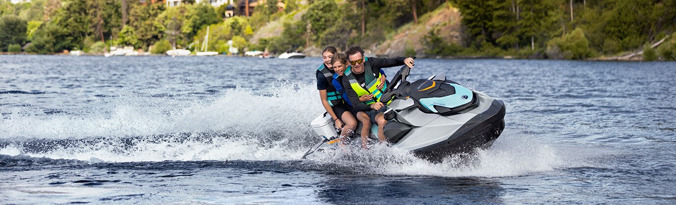 Man riding a Sea-Doo Personal Watercraft