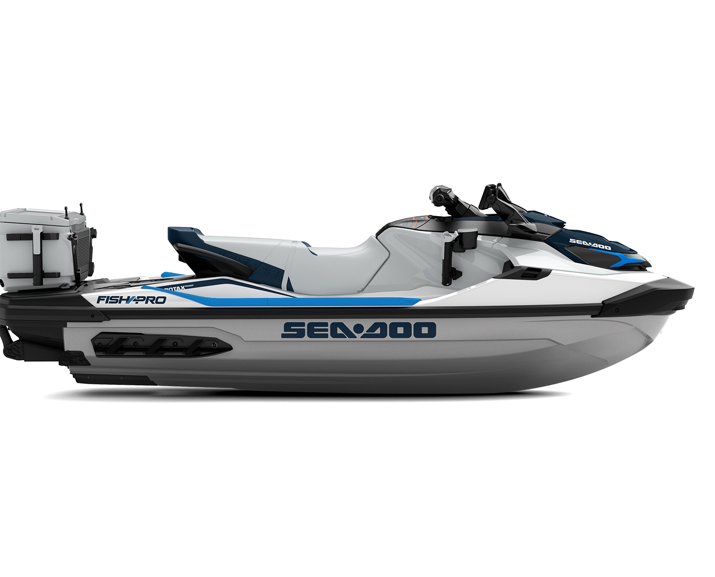 Sea-Doo FishPro Sport 170 - White / Gulfstream Blue - bočný pohľad