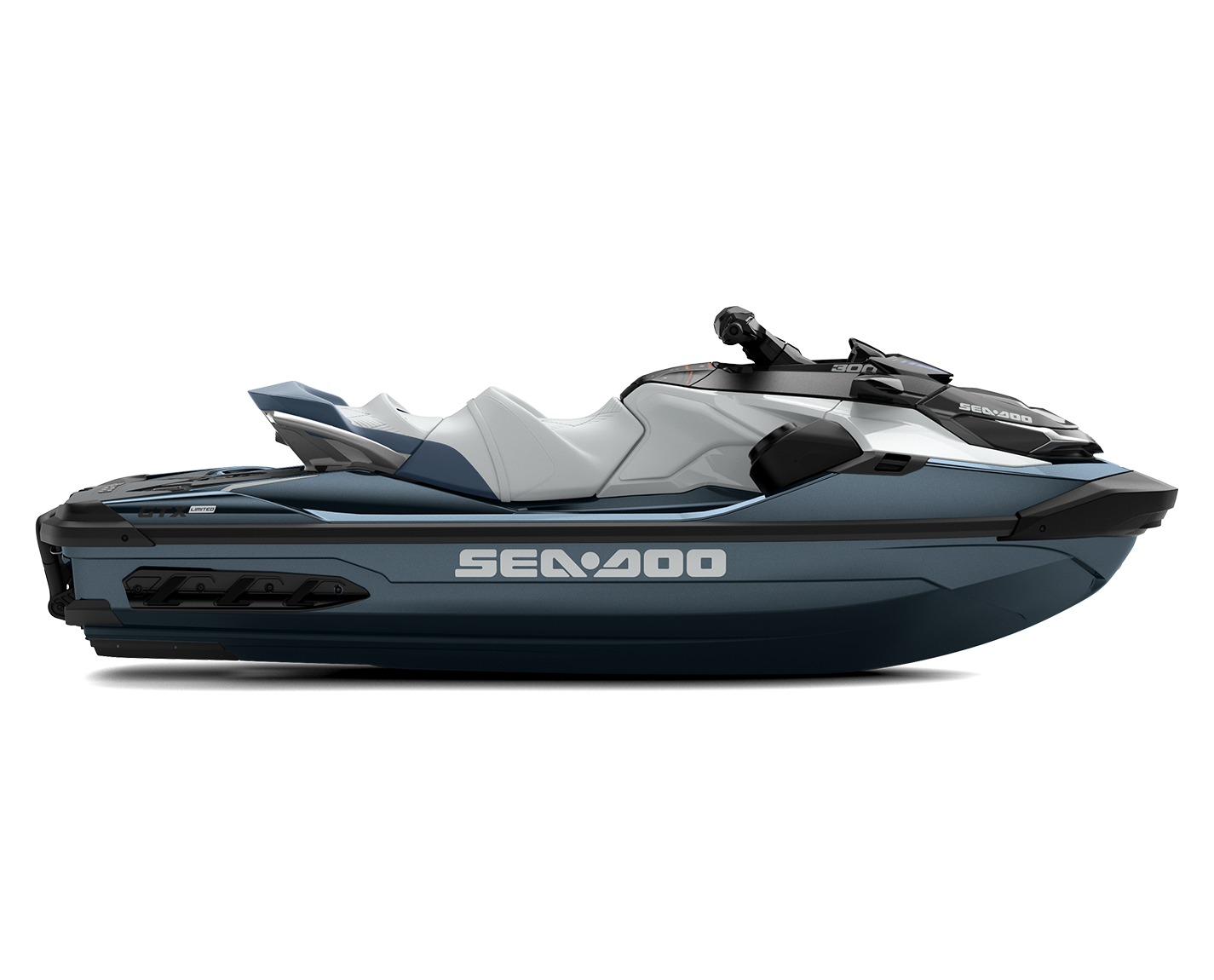 Sea-Doo GTX Limited 300 so zvukovým systémom MY23 - Blue Abyss - Bočný pohľad