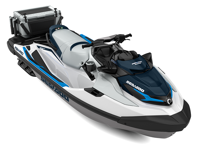 2026 Sea-Doo FishPro Sport 170 with Bright White / Gulfstream Blue colors