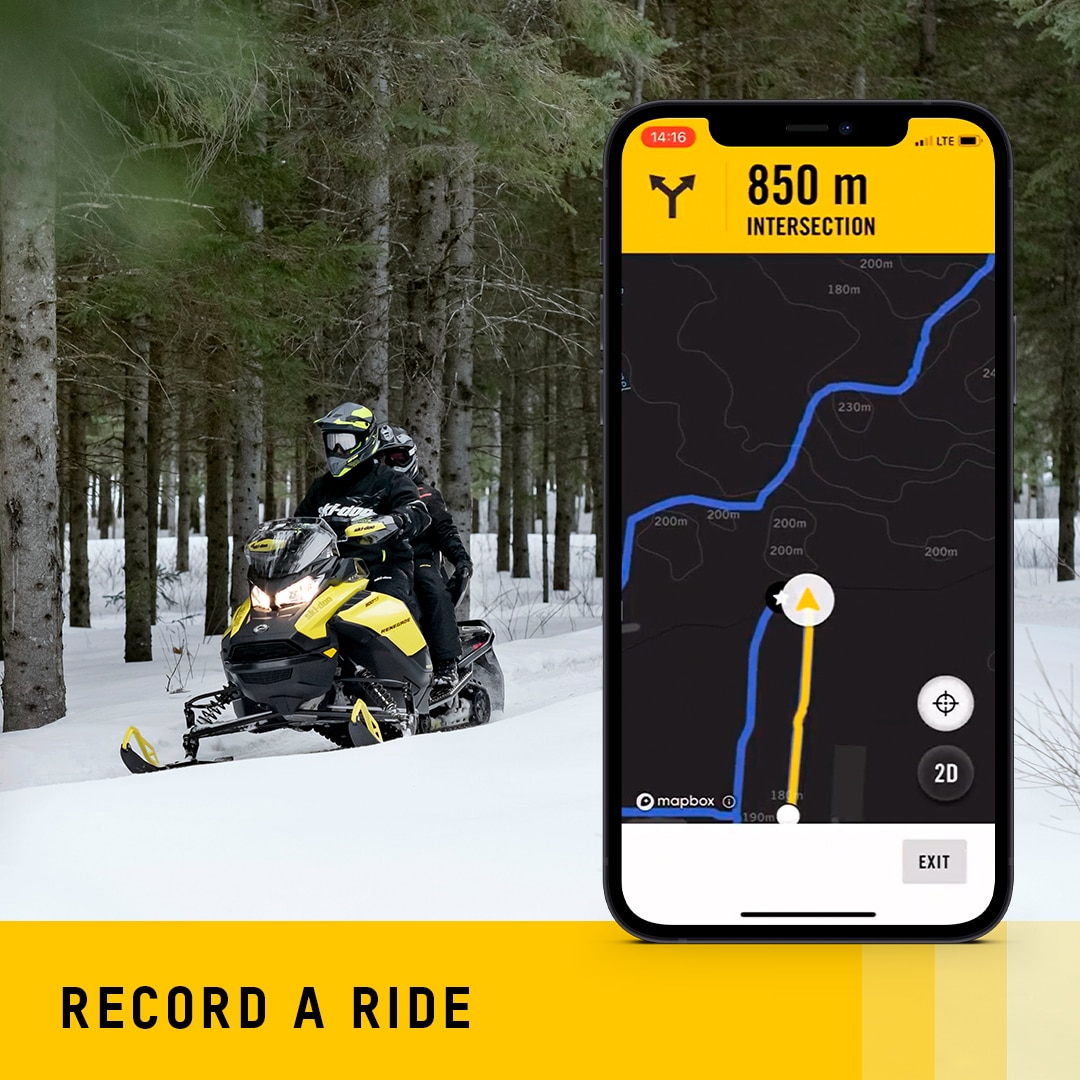 Record a ride with BRP GO!