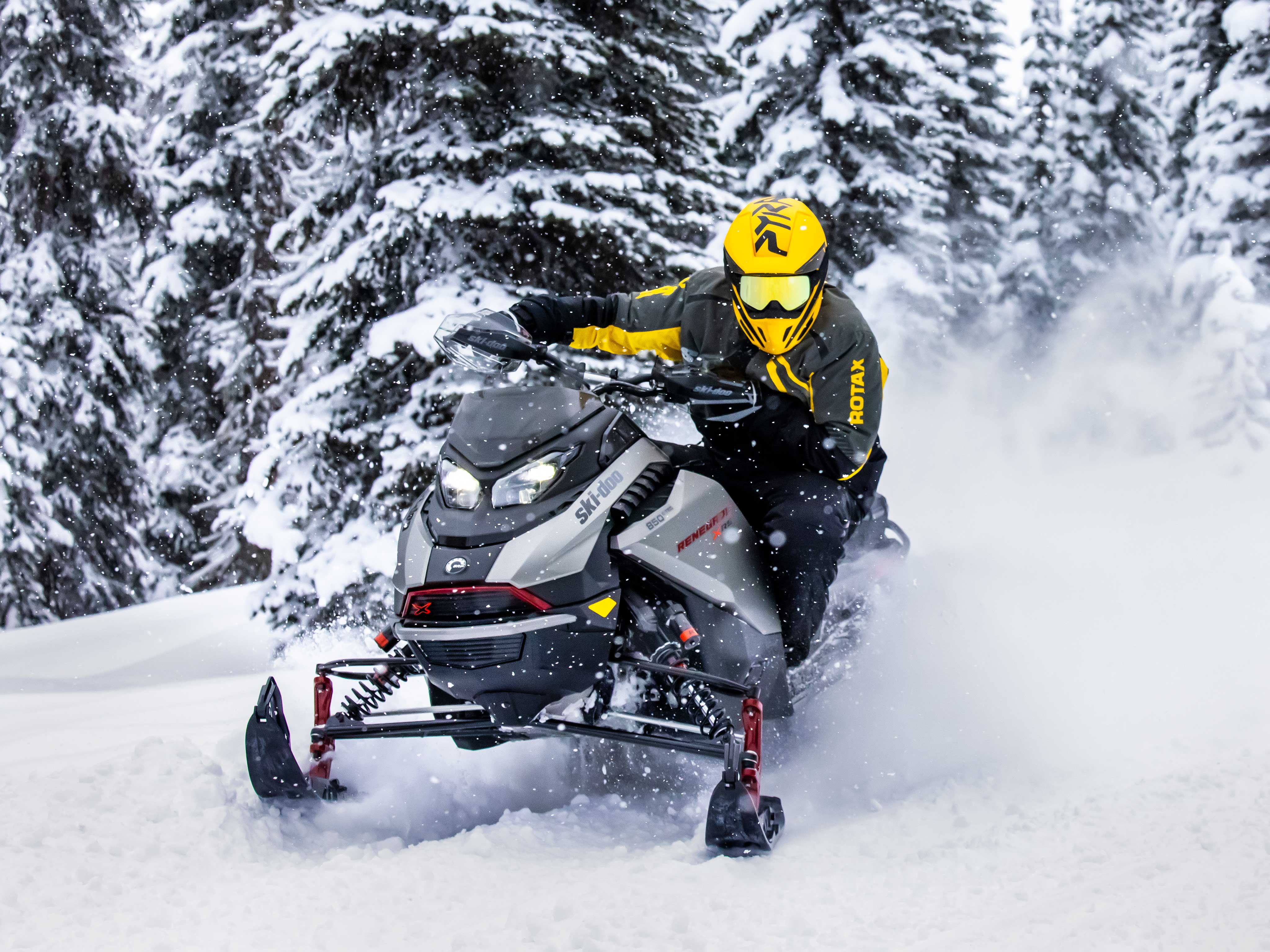 Man speeding with the 2023 Ski-Doo Renegade