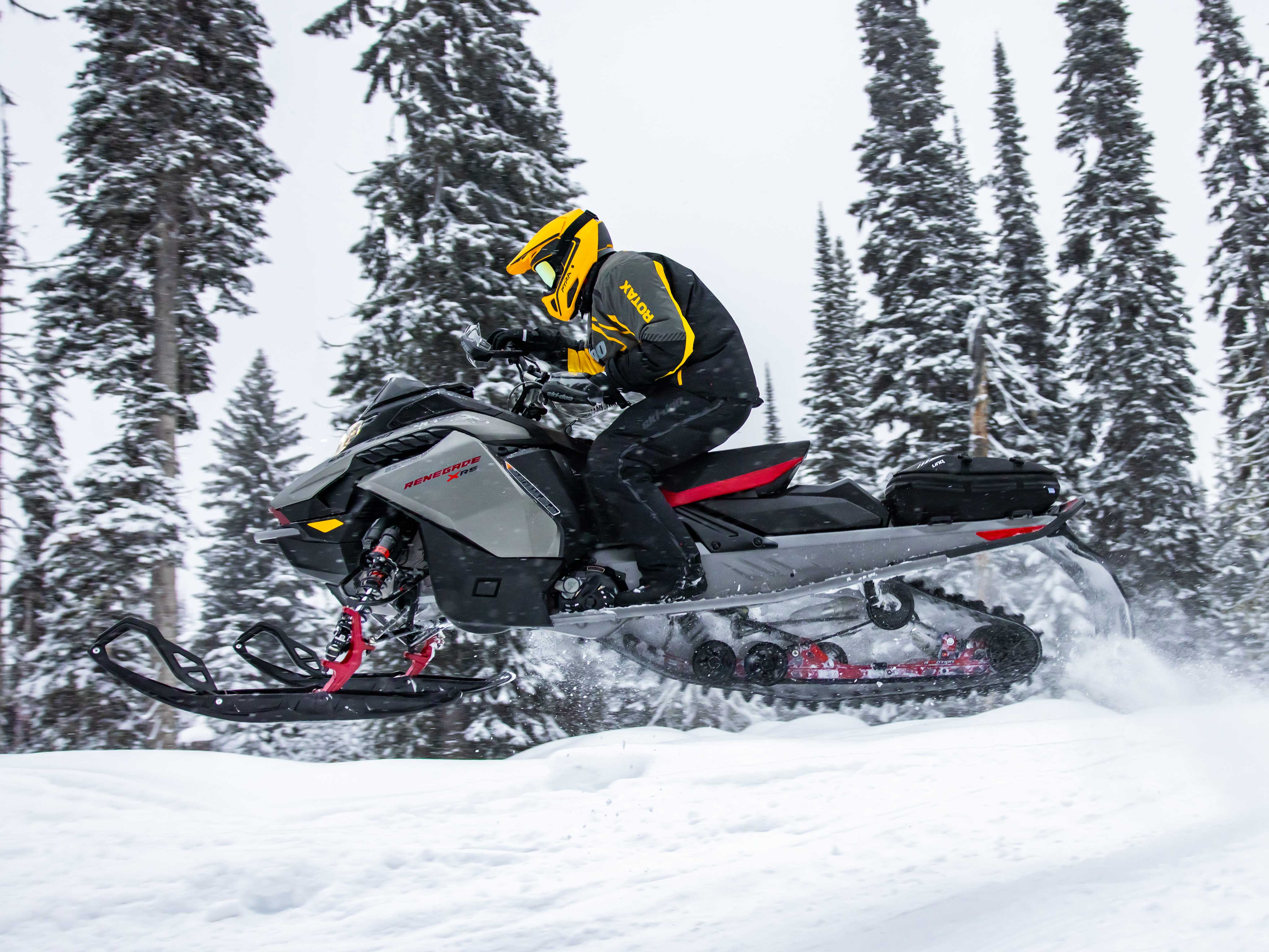 Man jumping with the 2023 Renegade X-RS