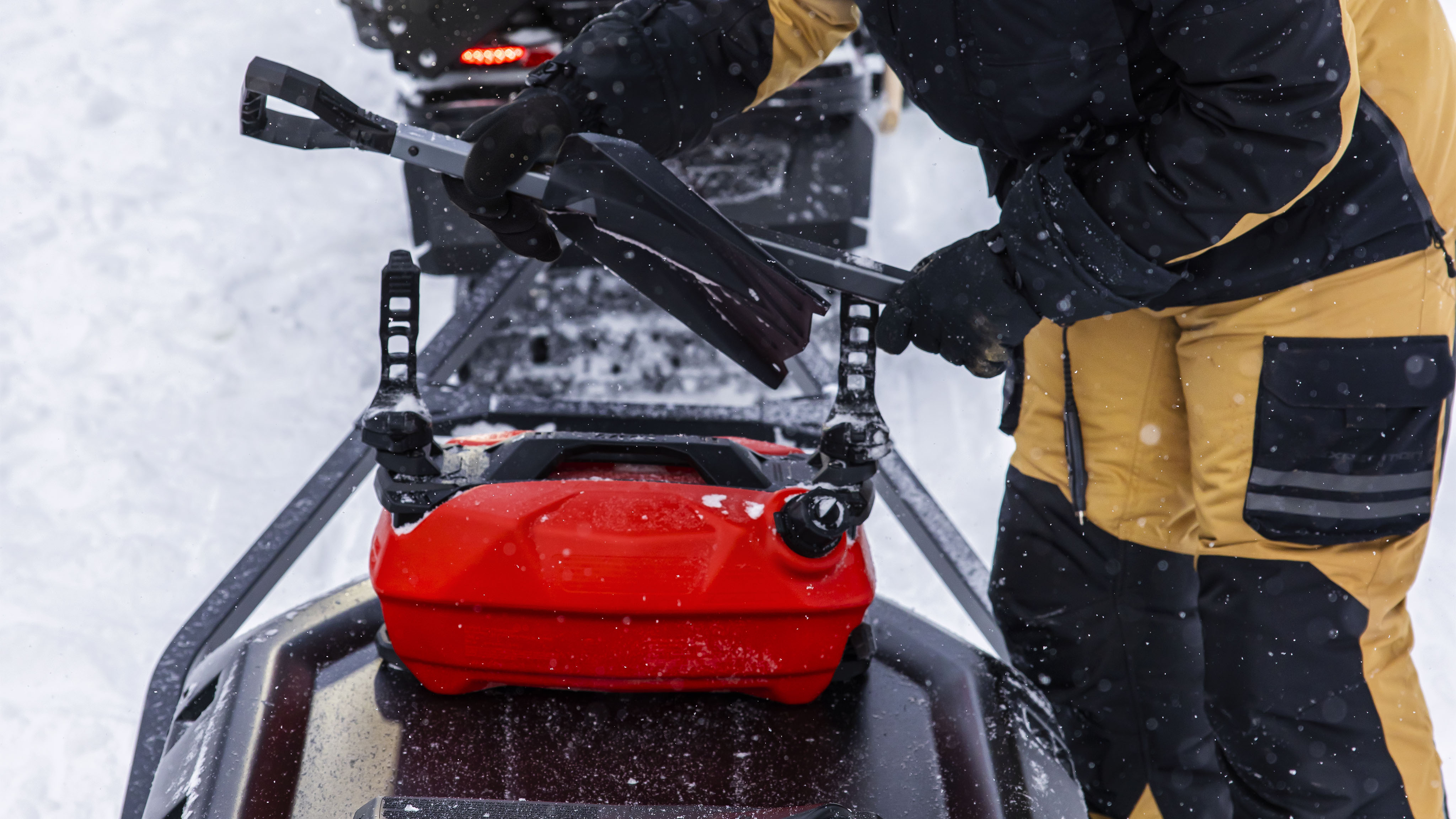 LinQ Fuel Caddy on a Ski-Doo