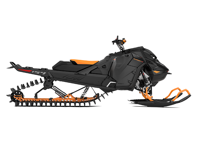 Summit X so súpravou Expert 850 E-TEC® Turbo R Timeless Black a Orange Crush - Bočný pohľad