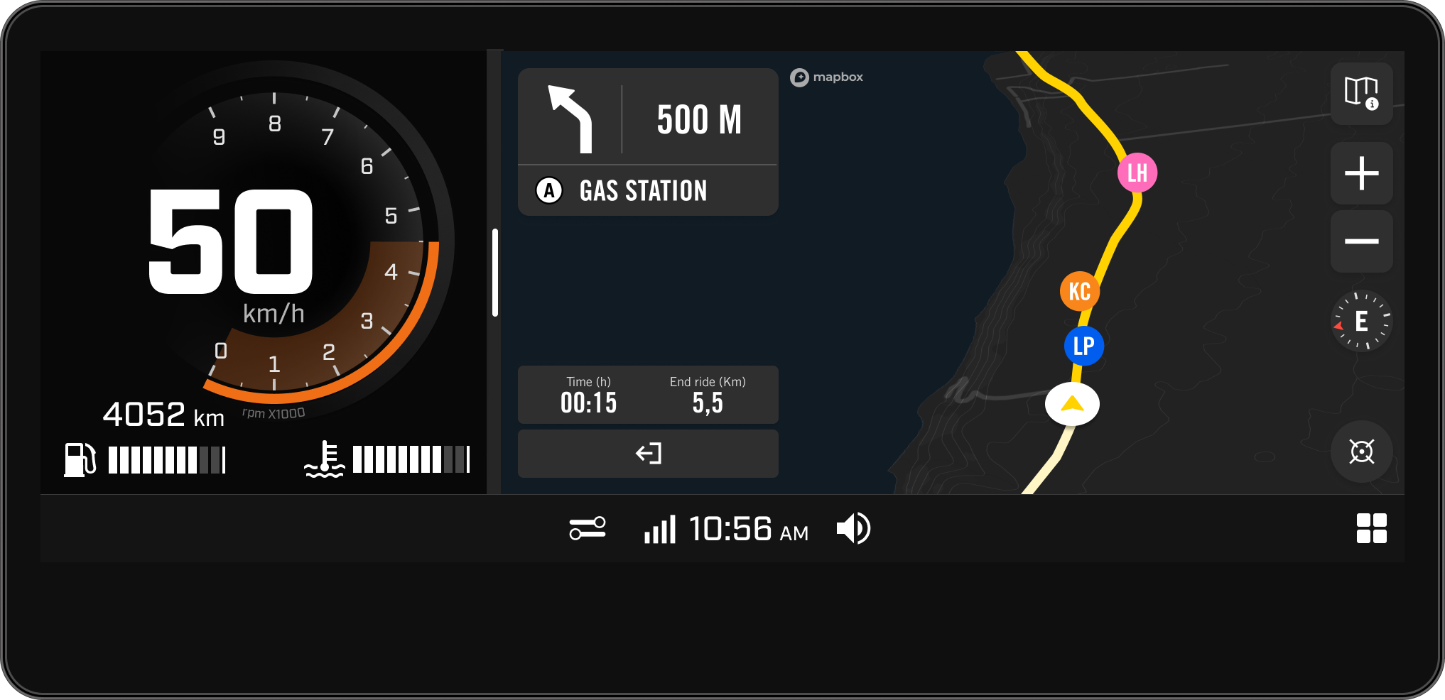 10.25" Color Touchscreen Display  - BRP GO! Navigation
